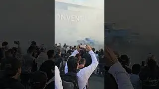 Insane burnout with flames at sema 2024