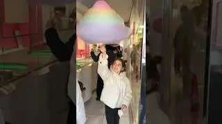 Cotton Candy the size of the moon in Tokyo, Japan at Takeshita Street #tokyo #shorts #shortstravel