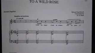 To A Wild Rose Piano Accompaniment