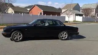 2003 Jaguar XJR Supercharged Burnout & Takeoff