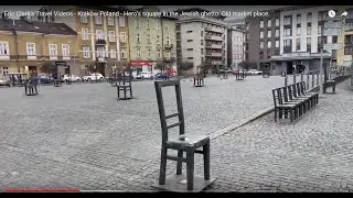 Hero&rsquo;s square In the Jewish ghetto.  Old market place. - Krak&oacute;w Poland - ECTV
