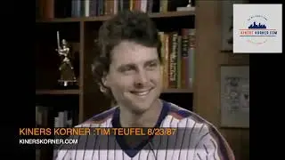 KINER'S KORNER AUGUST 23, 1987 TIM TEUFEL