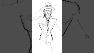 Drawing Ace From One Piece