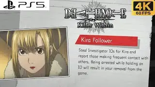 Death Note Killer Within - Tutorial Guide Part 3: Kira Follower Gameplay (4K 60fps)