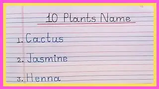 10 Plants name in english | Plants name in english | Plants name list | name of plants in english