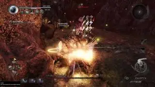 Nioh: dual sword CRAZY water sword on boss