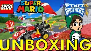 Unboxing: Lego Super Mario: Mario Kart Standard Kart - Pixel Brothers - 4k.