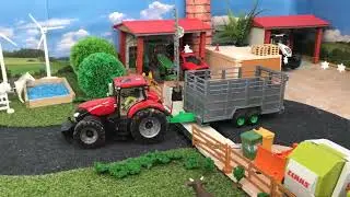 Toy Farm Tractor Trailer Cow Transfer🚜🐄#@ToyTreasureTV 