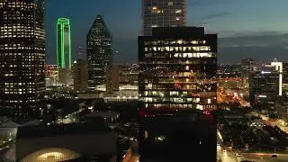 106742387 aerial pan dallas texas night  H264HD1080