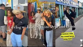Harvey twins Deja and Leon on snap 
