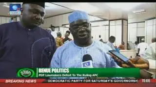 Benue Politics: PDP Lawmakers Defect To The Rulling APC