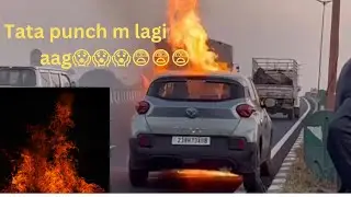 Tata punch catches fire🔥 🔥🔥