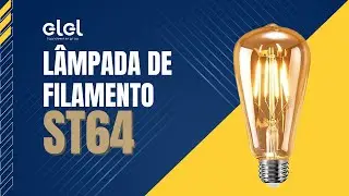 L&acirc;mpada de Filamento Led Bulbo ST64
