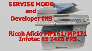 Ricoh Afico MP161/MP171 servise mode developer initialization