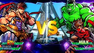 Рю и Танос против Халка и Страйдера Хирю l MARVEL против Capcom Infinite Full HD 60 кадров в секу...