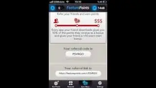 feature points referral code: PSVRGO