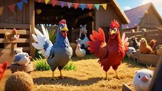 Seven Cheeky Chickens Learn to Rhyme | Rhyming Words Song for Kids | Fun Educational Nursery Rhyme