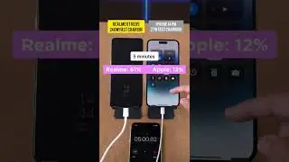 iPhone 14 VS Realme Gt Neo 5 fast charging test ⚡🔋#shorts