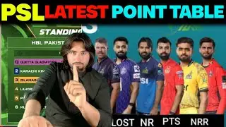 PSL 2025 LATEST POINT TABLE | QUETTA GLADIATORS ON TOP