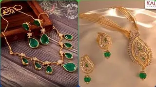 Marvelous (2022) Designer Gold & Emerald Necklace Ideas With Ruby & Gold Pearls