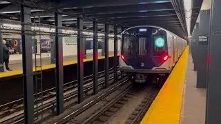 MTA: Kawasaki R211T Open-Gangway (G) Train #4050-4054 Action At Fulton Street Station (03/09/2025)
