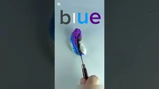 blue 🎨 #art #colormixingmagic
