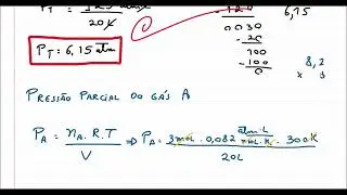 Como calcular a press&atilde;o parcial e press&atilde;o total de uma mistura gasosa.