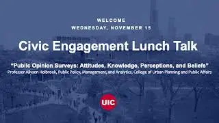 &ldquo;Public Opinion Surveys: Attitudes, Knowledge, Perceptions, and Beliefs&rdquo; - Allyson Holbrook