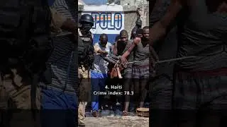 Top 5 Countries with the Highest Crime Index in 2023 #top5 #crime #country