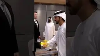 Sheikh Hamdan, his father and his brother meet Elon musk. #sheikhhamdan #fazzaprinceofdubai #faz3
