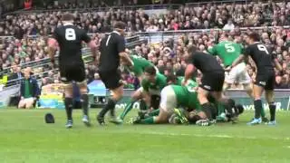 Cian Healy Tramples Over Richie McCaw Reverse Camera Angle