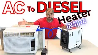 I Turned a Free Air Conditioner Into a Diesel Heater