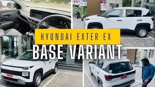 HYUNDAI EXTER EX BASE VARIANT DETAILED MALAYALAM REVIEW // NEW ONROAD PRICE / EMI / DOWNPAYMENT