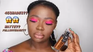 NYX CANT STOP WONT STOP FOUNDATION REVIEW +WEAR TEST |WOC MAKEUP