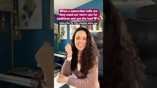 ✨ SHE GOT IT! THE BEST NEWS! #auditionlife #singing #shorts