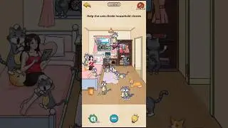 Nightmare Puzzles The Unknown Level 78 || Help The Cats Divide Household Chores || #gaming #ytshort