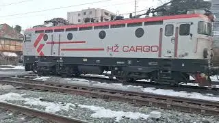 Trans Cargo 2371 - ASEA 1 141 320 HŽ CARGO i HŽ Rgs vagoni na rampi Zagreb Zap. HR.