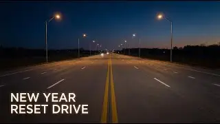 RoadFocus Beats: New Year Reset Drive 🌙 | Calm, Clear Music for Night Highway Focus
