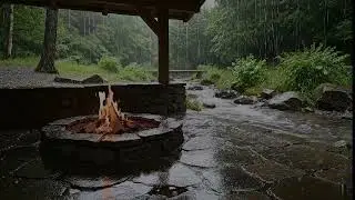 Rain, Fire & River Sounds | Ultimate Nature ASMR for Sleep