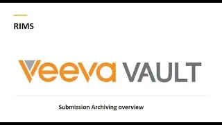 Обзор архивации отправленных материалов Veeva Vault RIM: как работает архив отправленных материалов Vault