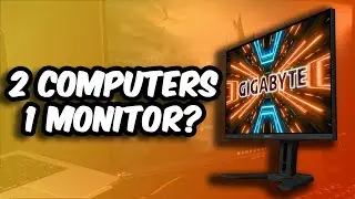 Control 2 Computers with 1 Monitor - Gigabyte M32Q KVM Switch Feature!