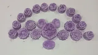 Purple Gym Chalk Mikki in Purple Rose Garden | Gym Chalk Crush | ASMR | Oddly Satisfying | Sleep Aid