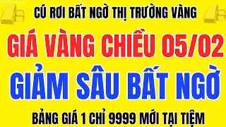 Giá Vàng Giảm Sốc Chiều 05/02 Vàng SJC, 9999 Lao Dốc Nhanh – Ai Đang Mắc Kẹt Trên Đỉnh
