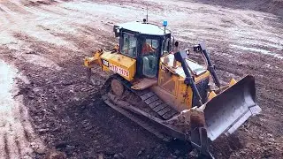Skilled Heavy Equipment Operator | Grading With Bulldozer Cat D6R