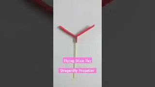 Flying Stick Toy #diycrafts  #origami #shorts #ytshorts #youtubeshorts #craft  #art #youtube