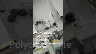 Polycarbonate solid sheet manufacture