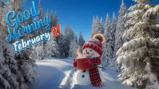 ❄️Доброе утро ☃️Зимнее утро. Счастливой зимы. Пожелания зимнего утра. 23 января Доброе утро