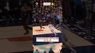 AARON GORDON FOR THE WIN! ⛏️⛏️⛏️ #carleysports #AaronGordon #NBA #nbaplayoffs