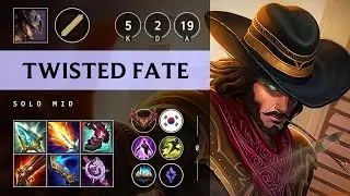 Twisted Fate Mid vs Taliyah - KR Grandmaster Patch 25.18