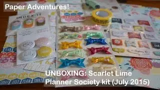 РАСПАКОВКА | Scarlet Lime Planner Society (июль 2015 г.)